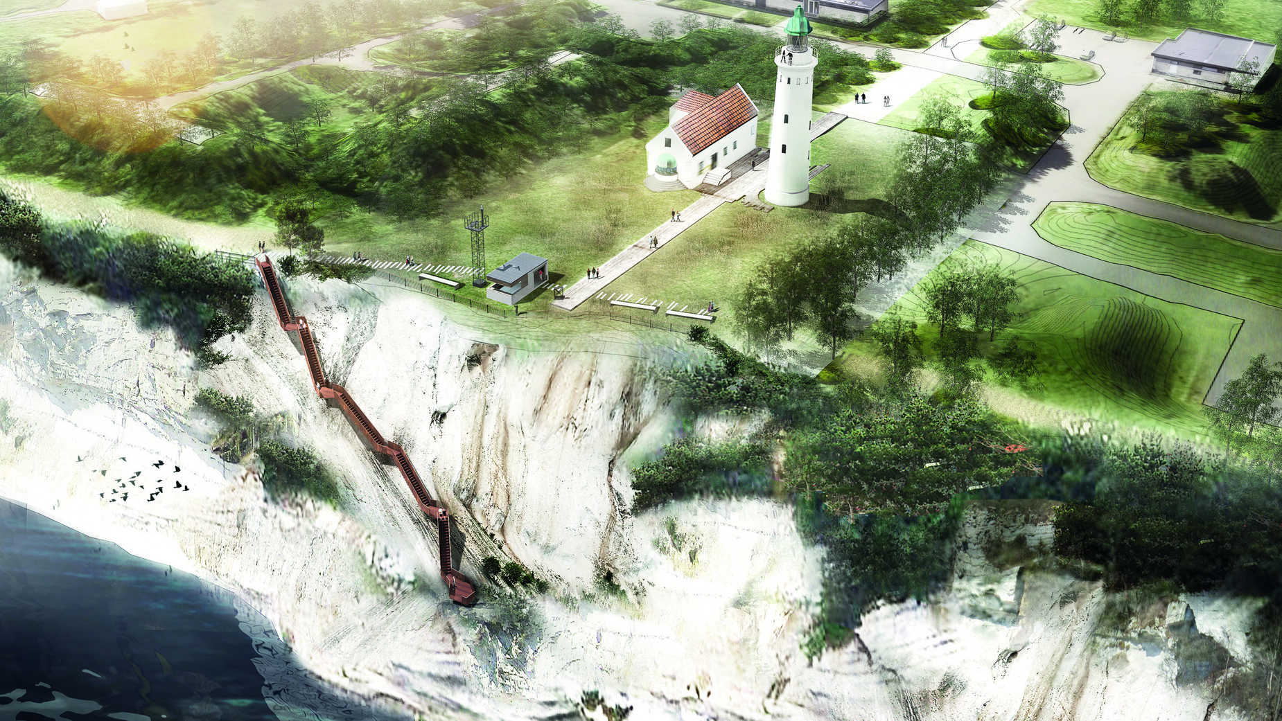 Stevns Klint Landskab Trappe Unesco