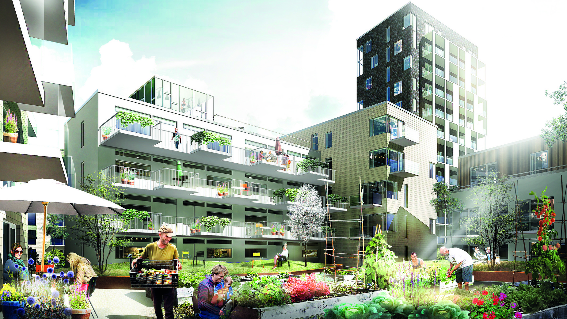 Urban development Residential Landscape Årsta Torg
