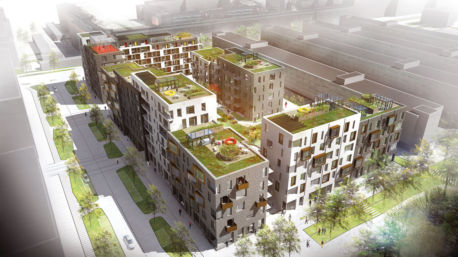  Housing Housing development Urban space Landscape Helgonagården Lund