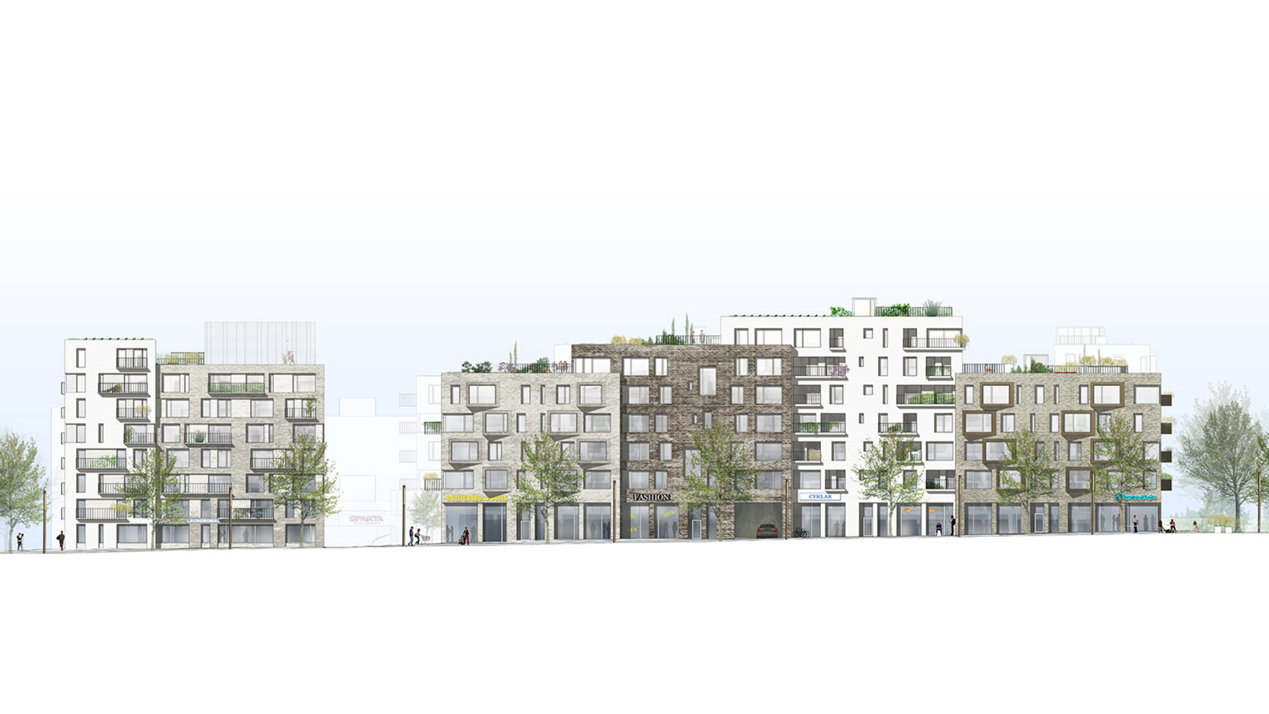  Housing Housing development Urban space Landscape Helgonagården Lund