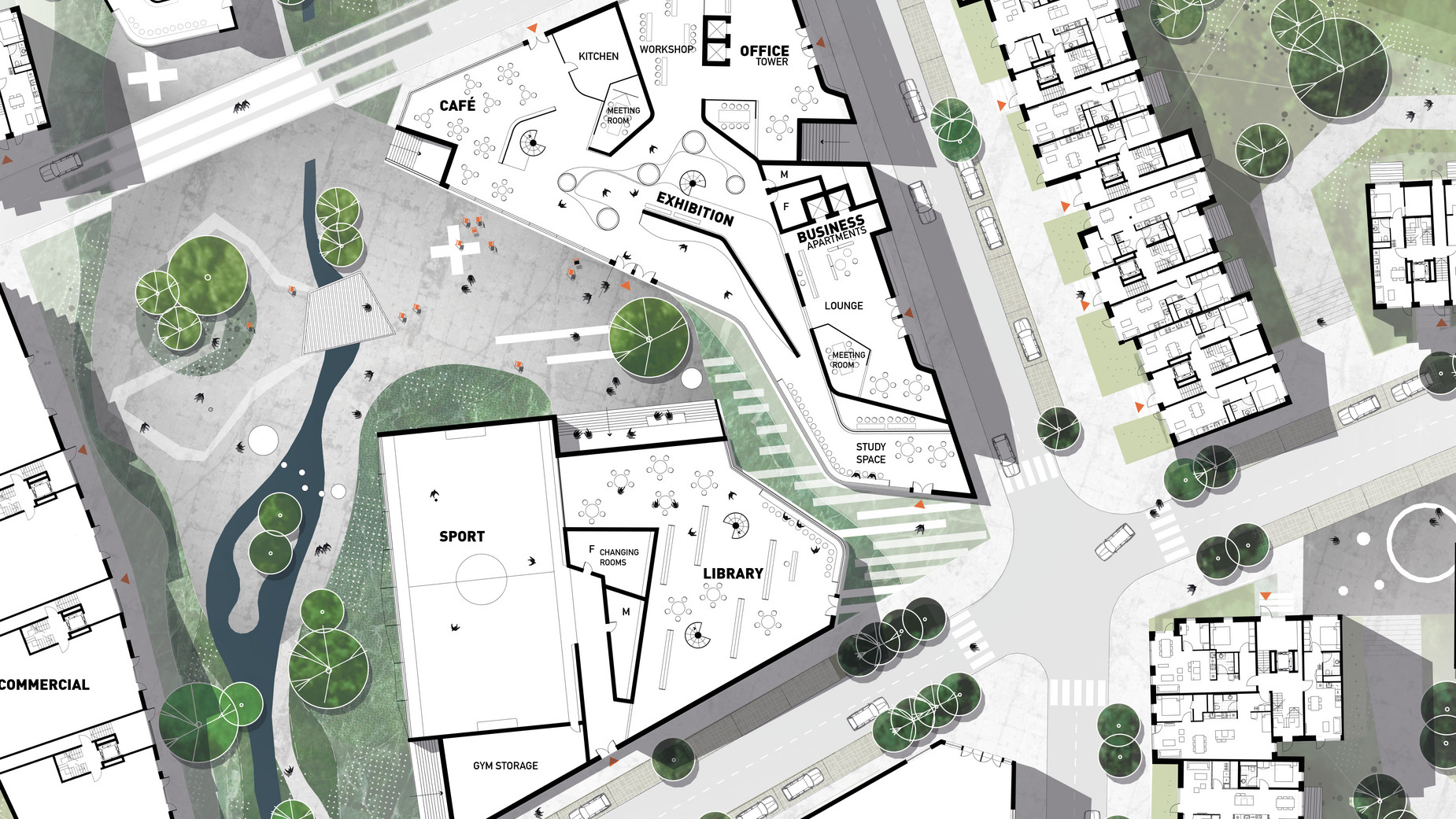 Urban development Residential Landscape Arena Park