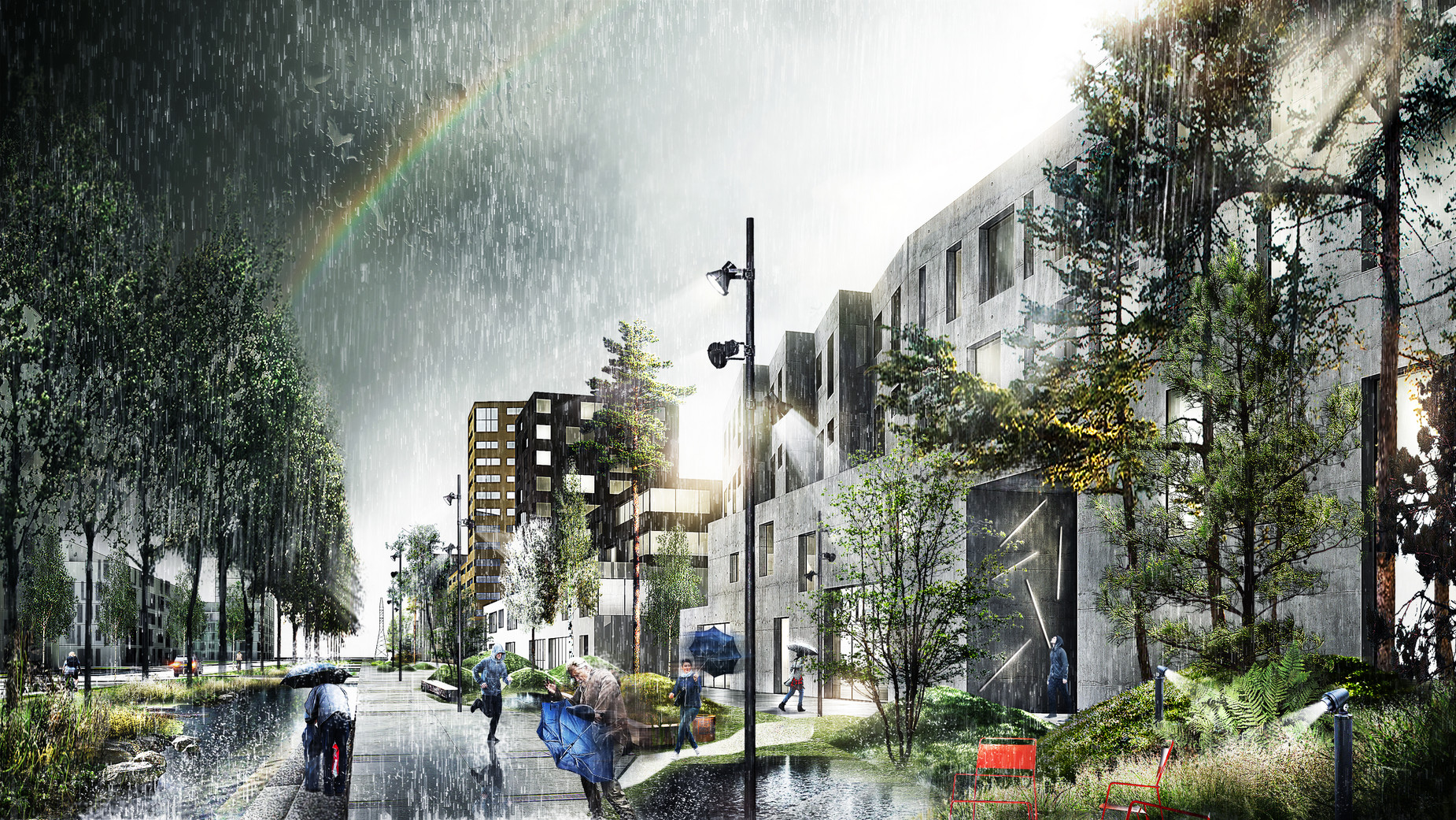 Urban development Landscape Tvedt Klimakvartal